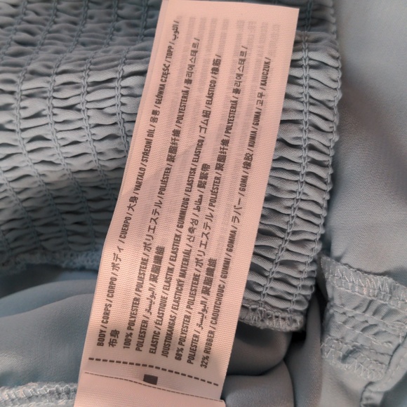 Abercrombie & Fitch small light blue ruched blouse - Picture 7 of 8